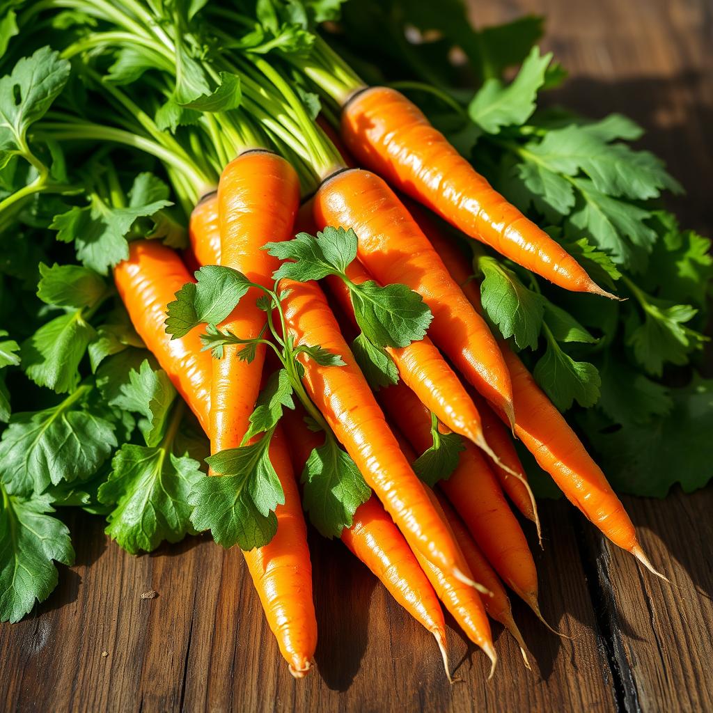 Carrots and spinach