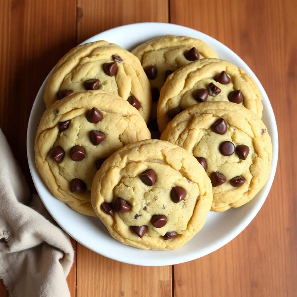 chocolate chip cookies with white sugar