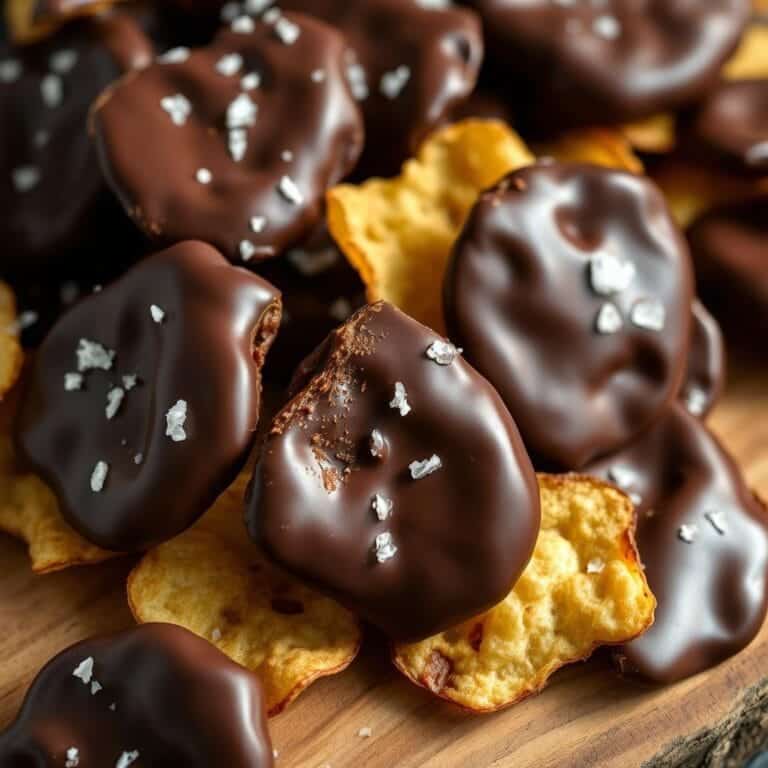 chocolate covered potato chips