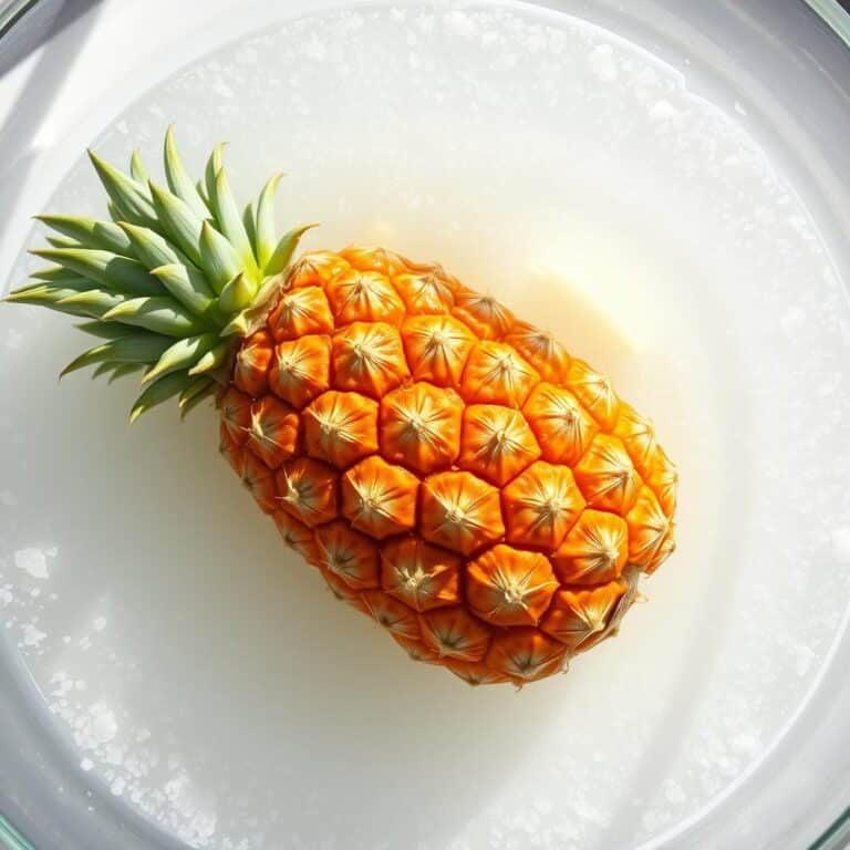 soak pineapple in salt water