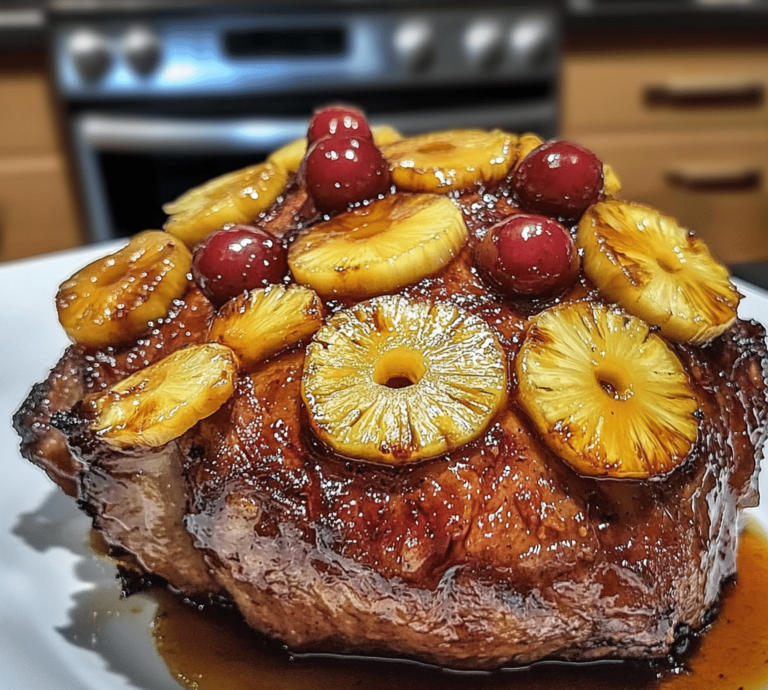 Honey Glazed Meat with Pineapple