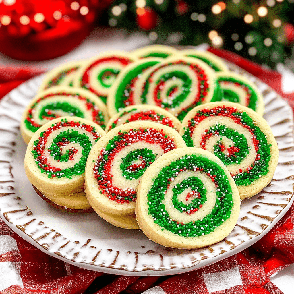 Christmas Pinwheel Cookies