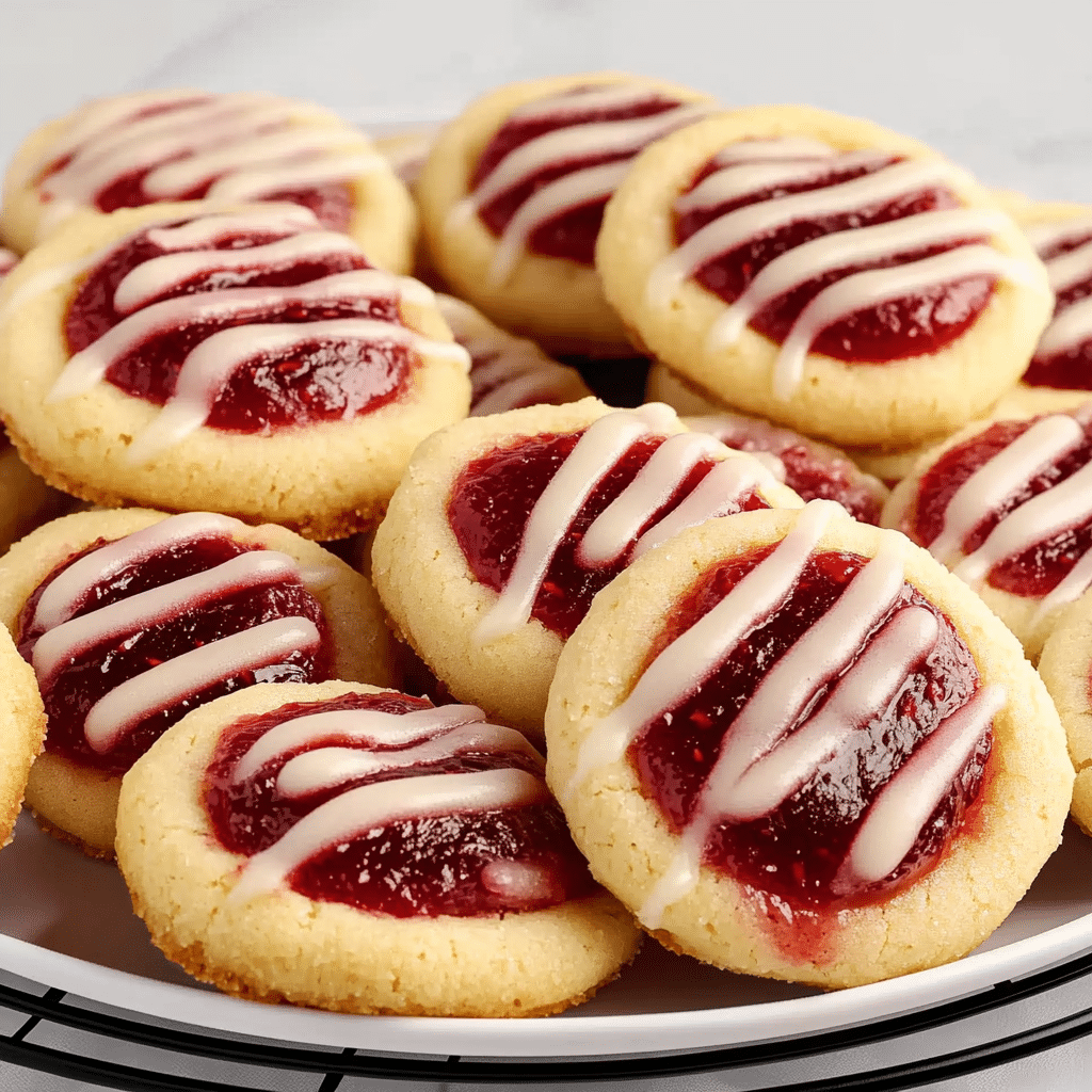 Raspberry Thumbprint Cookies