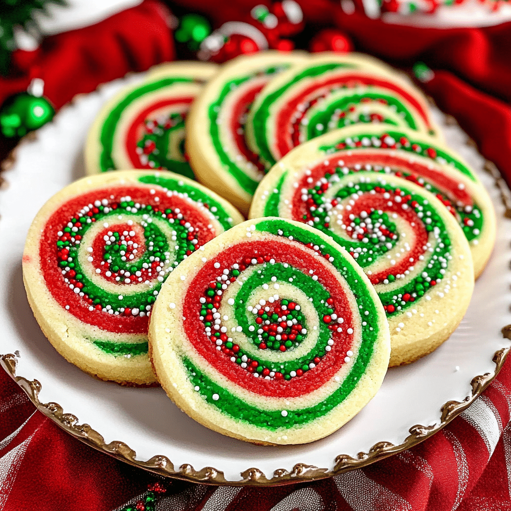 Christmas Pinwheel Cookies