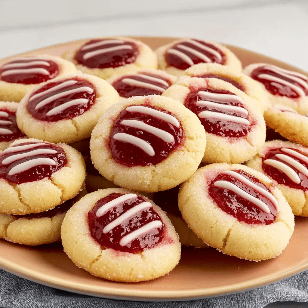 Raspberry Thumbprint Cookies