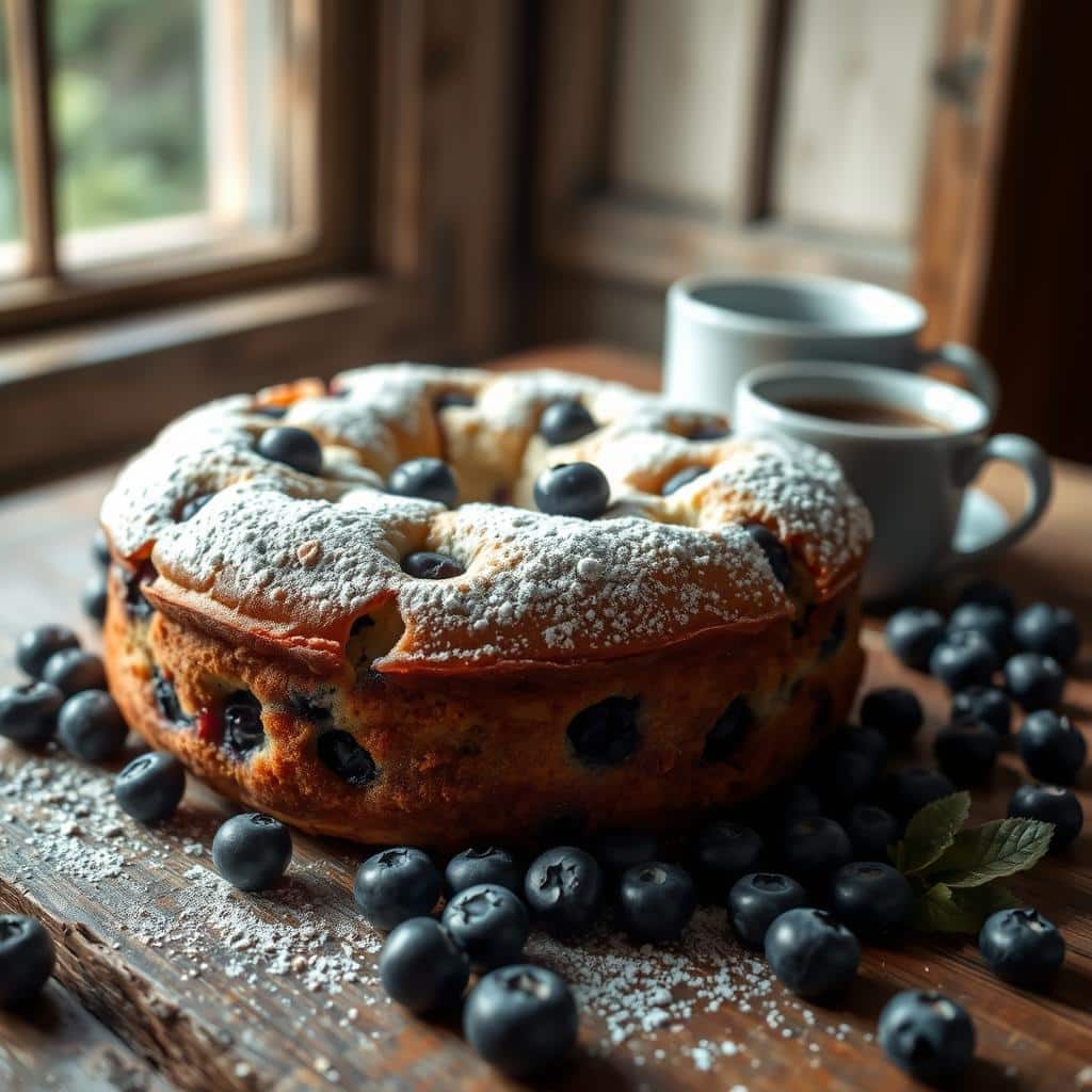 Blueberry Sour Cream Coffee Cake