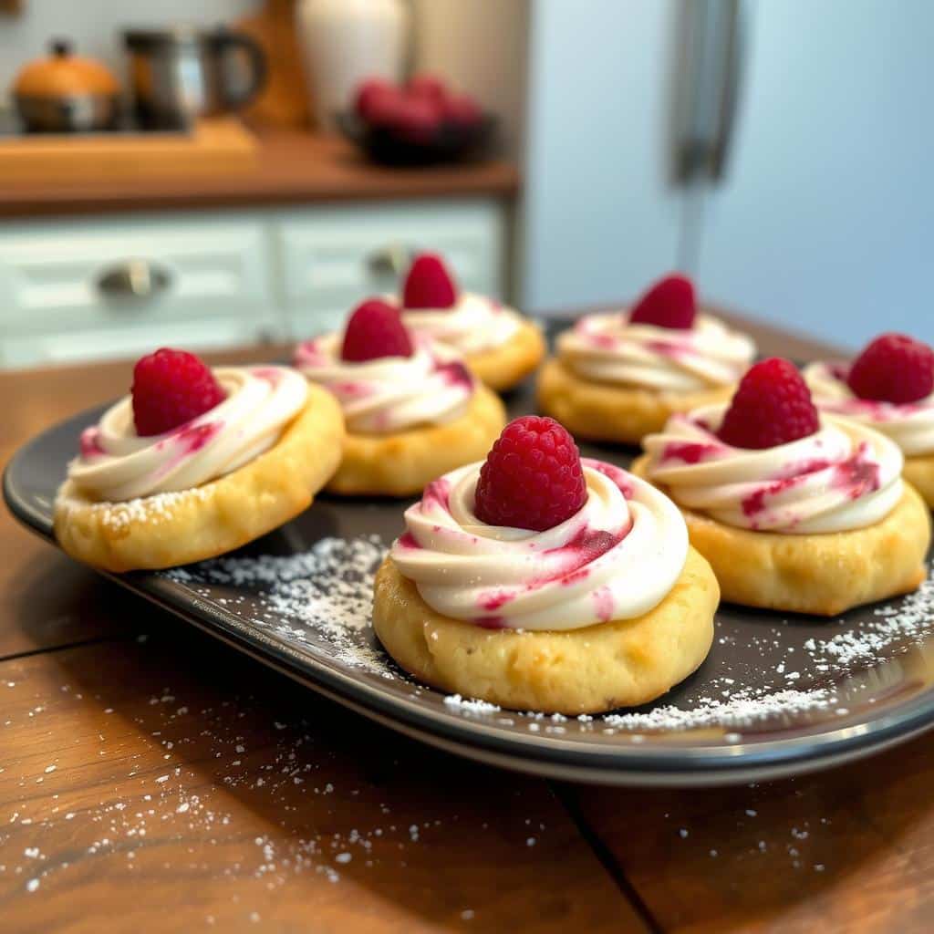 Raspberry Cheesecake Cookies