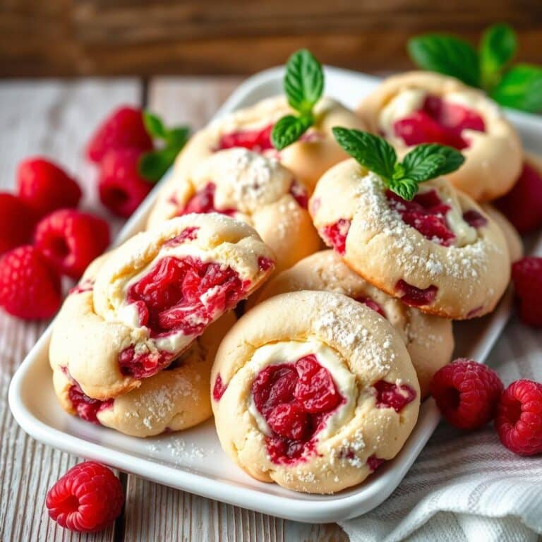 Raspberry Cheesecake Cookies