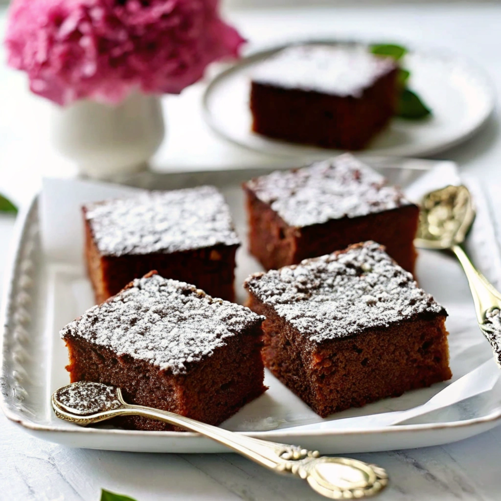 Kefir sheet cake topped with icing and fresh fruit