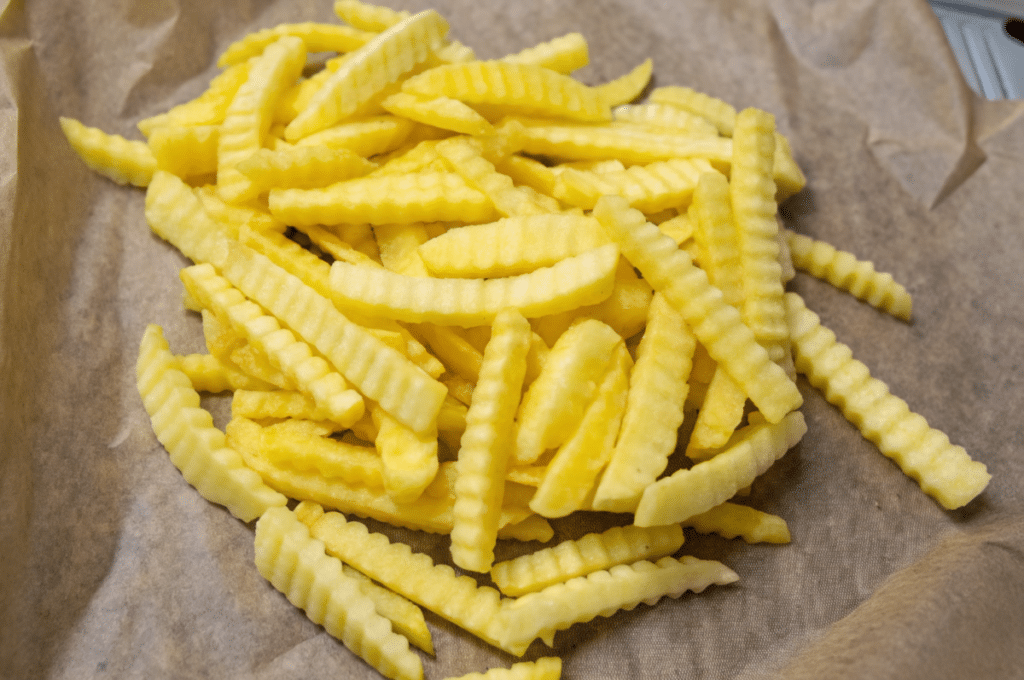 Crinkle Cut Fries with gourmet aioli and fresh herbs