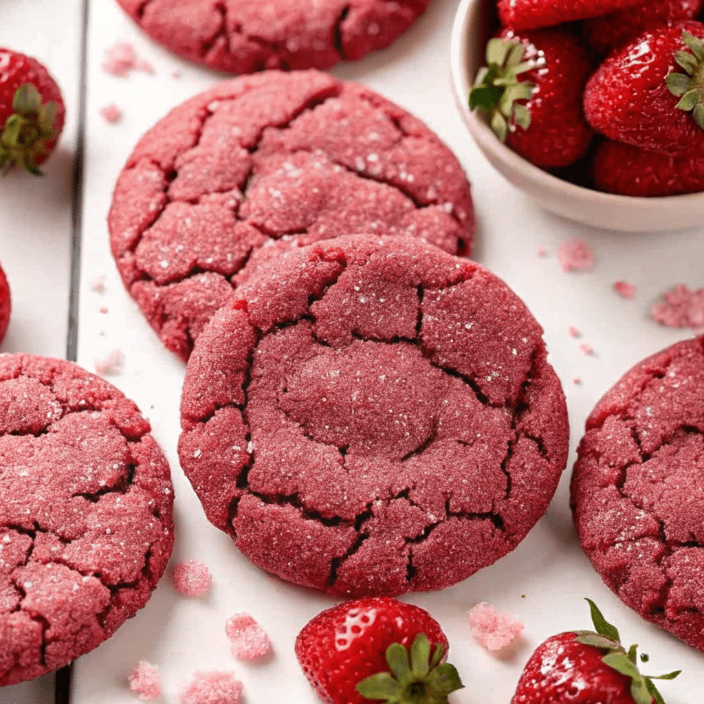 Strawberry Sugar Cookies homemade treats